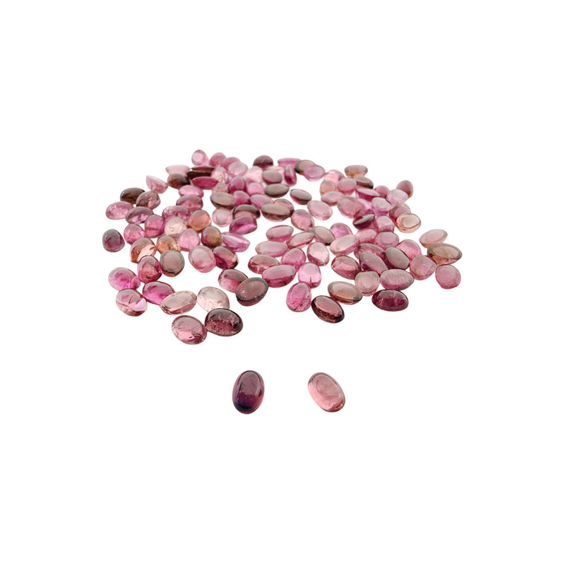 Closeout Pink Tourmaline 6mm x 4mm Cabochon
