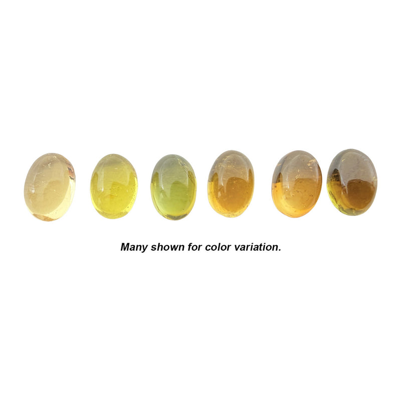 Sonderangebot: Gelber Turmalin, 6 mm x 4 mm Cabochon