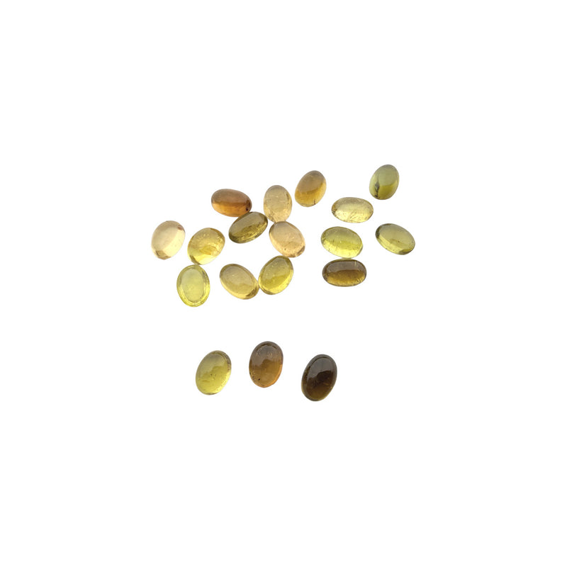 Sonderangebot: Gelber Turmalin, 6 mm x 4 mm Cabochon