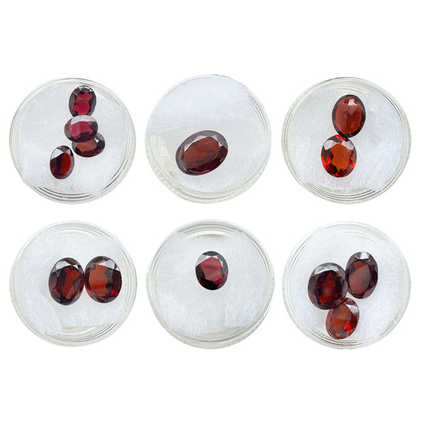 Closeout Faceted Garnet Assortment 90–95 Carats Mixed Sizes — Otto