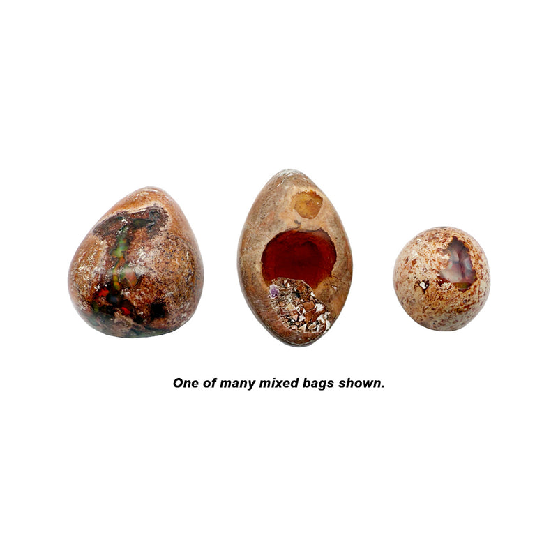 Closeout Bag of 3 Mixed Shaped  Mexican Opals
