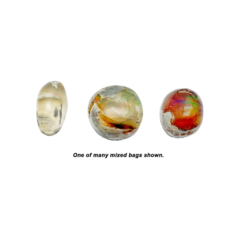 Closeout Bag of 10ct High Opalescence Mexican Opals