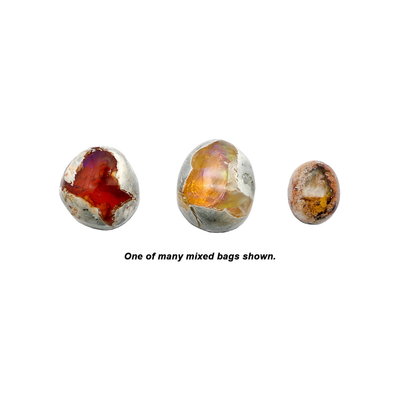 Closeout Bag of 10ct High Opalescence Mexican Opals