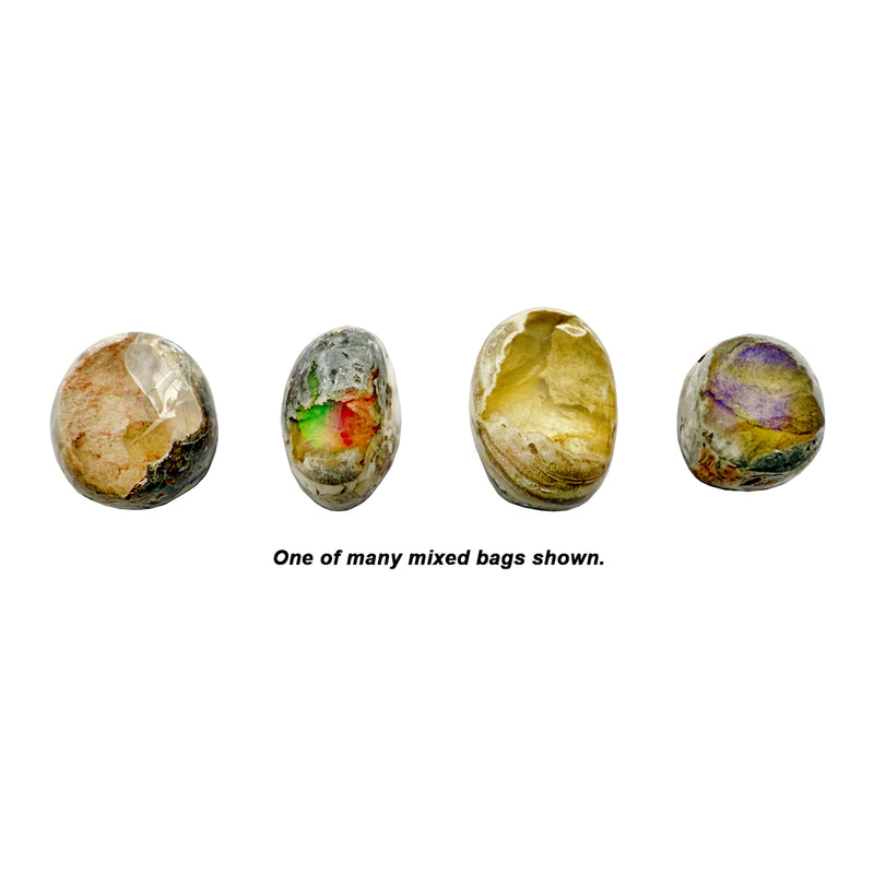 Closeout Bag of 10ct High Opalescence Mexican Opals