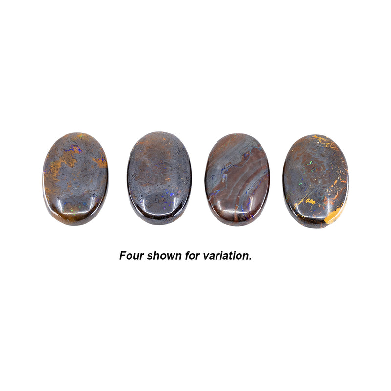 Closeout Higher Opalescence Australian 30mm x 20mm Oval Boulder Opal