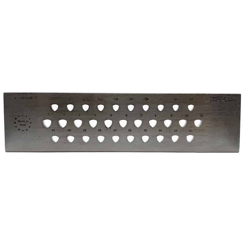 Used Open-Box Rusted Drawplate Trillion 12-9mm 31 Holes