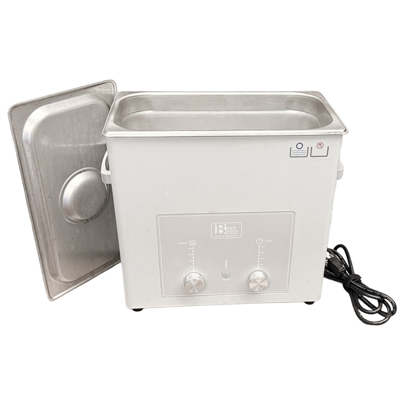 Closeout Used Open-Box Best Built 1-1/2 Gallon Pro Ultrasonic-110V with Heater, Timer & Lid