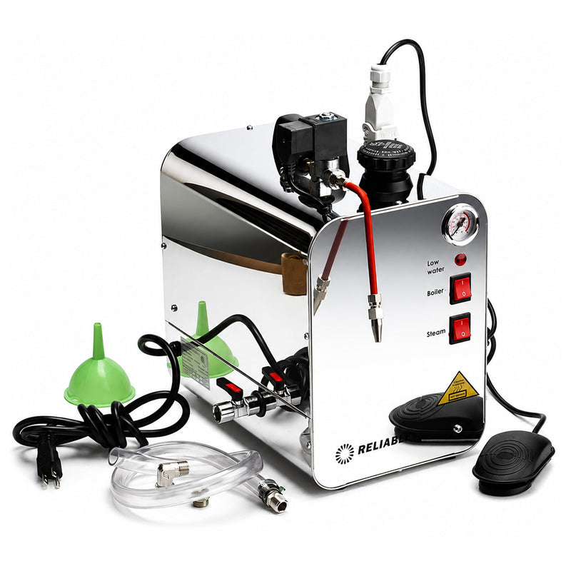 Used Open-Box Reliable 6000CJ 1-1/4 Gallon Pro Steamer with Nozzle & Pedal (4.5 Liter)