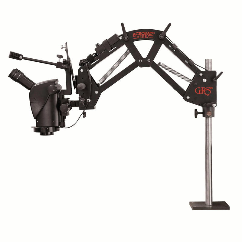 Closeout Used Open-Box Leica A60 Microscope Kit with GRS Versa Acrobat Stand, 110V LED Light, 0.50X Objective Lens & Headrest