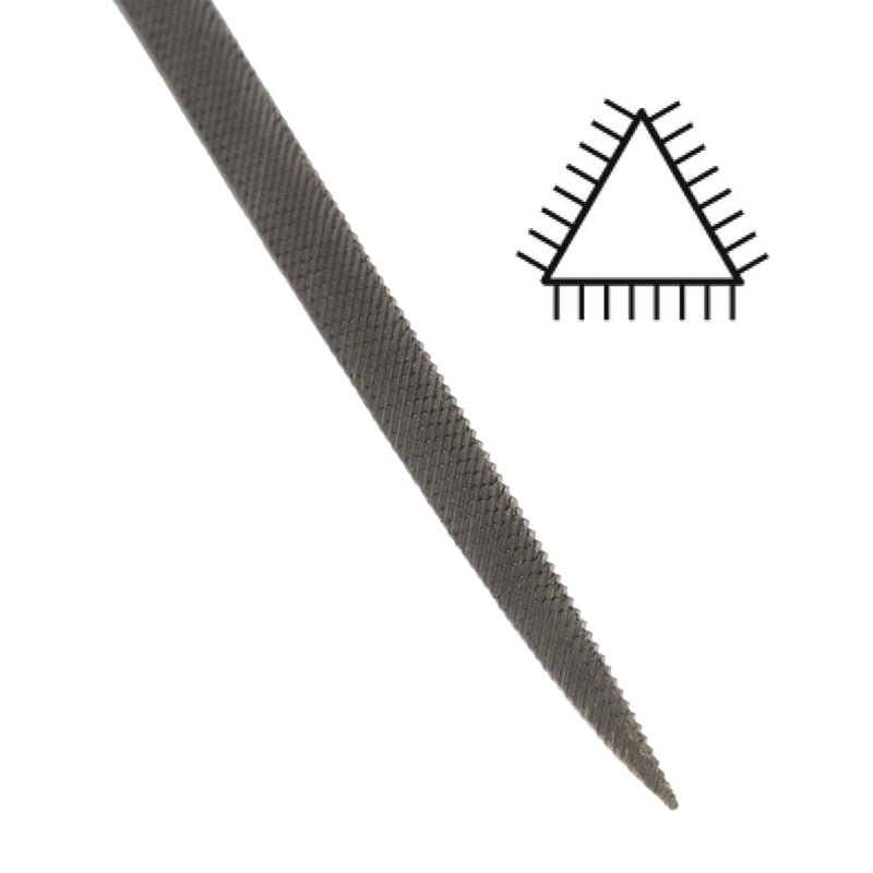 Closeout Glardon-Vallorbe LA2407-160-2 Three Square Needle File