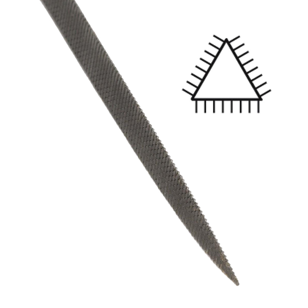 Glardon-Vallorbe Three Square Needle File 160mm Cut 2 | Closeout — Otto ...