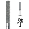 Busch 842-021 ダイヤモンドシリンダースクエアバー 2.10mm、3/32"シャンク入り2本パック