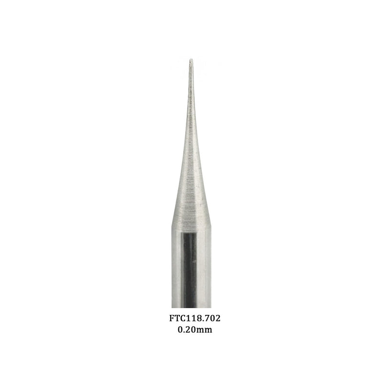 AGILO Full Carbide Micro Round Burs 3/32" Shanks 0.20mm-0.60mm