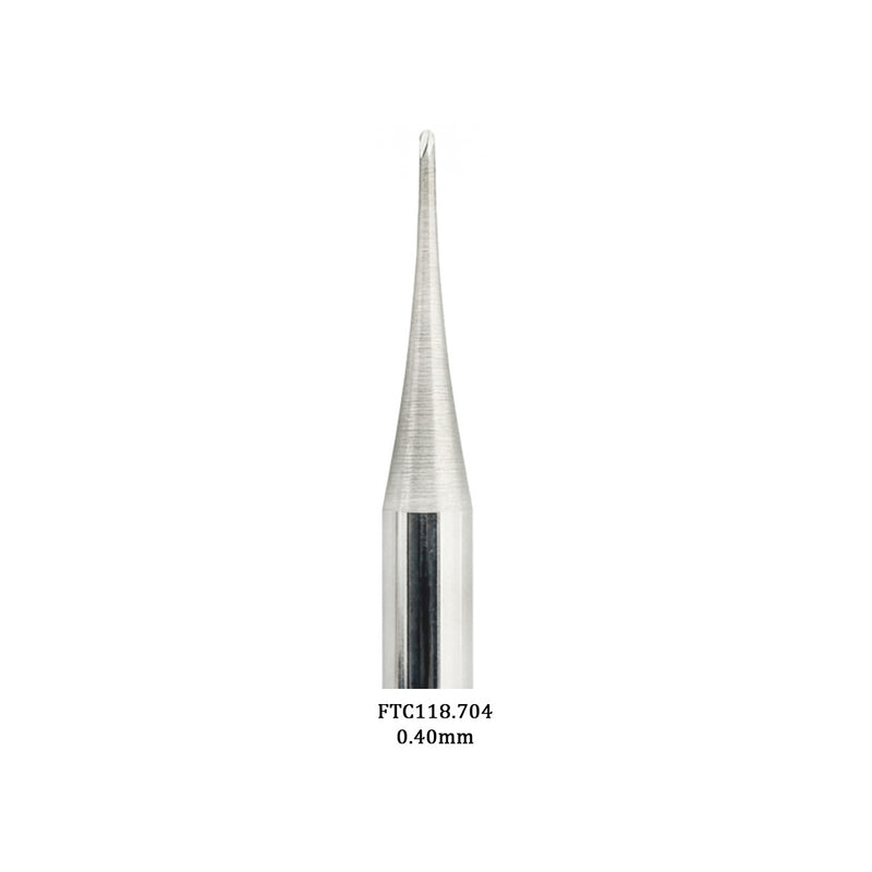 AGILO Full Carbide Micro Round Burs 3/32" Shanks 0.20mm-0.60mm