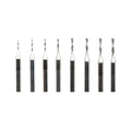 Jeu de 8 forets universels HSS AGILO-PLATINUM-HP de 0,5 à 1,20 mm sur tiges de 3/32”
