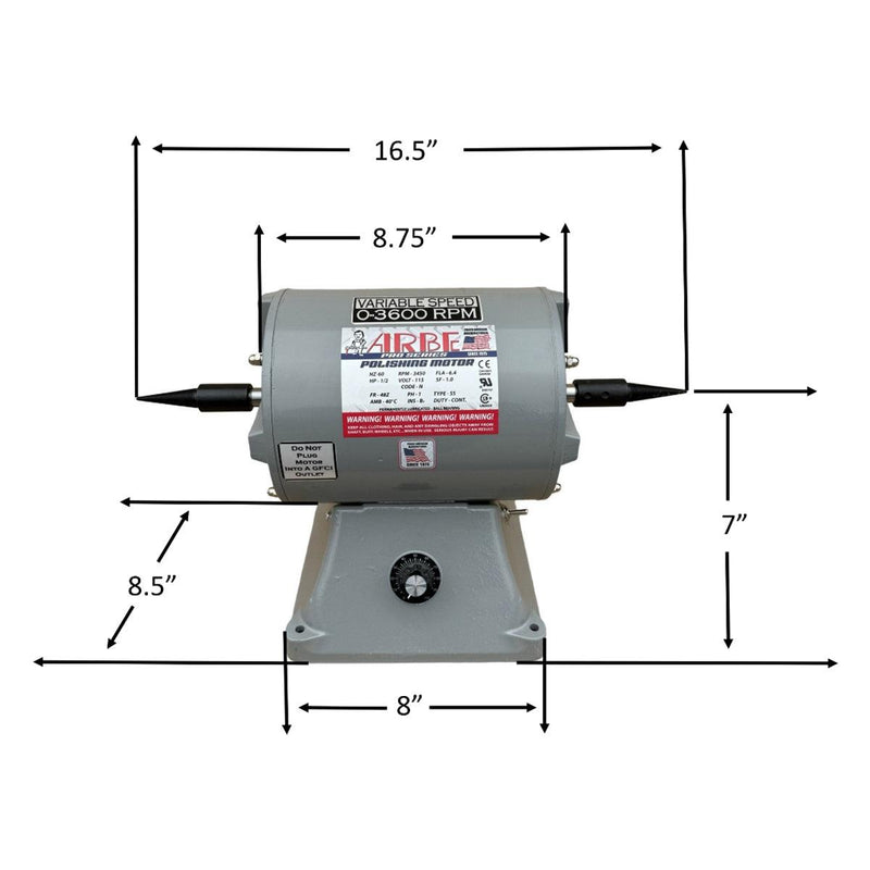Arbe PM-350 Variable Speed 1/2HP Polishing Motor 110V - Otto Frei
