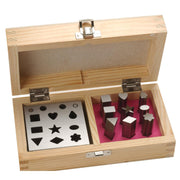 Assorted Shapes Set of 9 Disc Cutters in Wood Box - Otto Frei