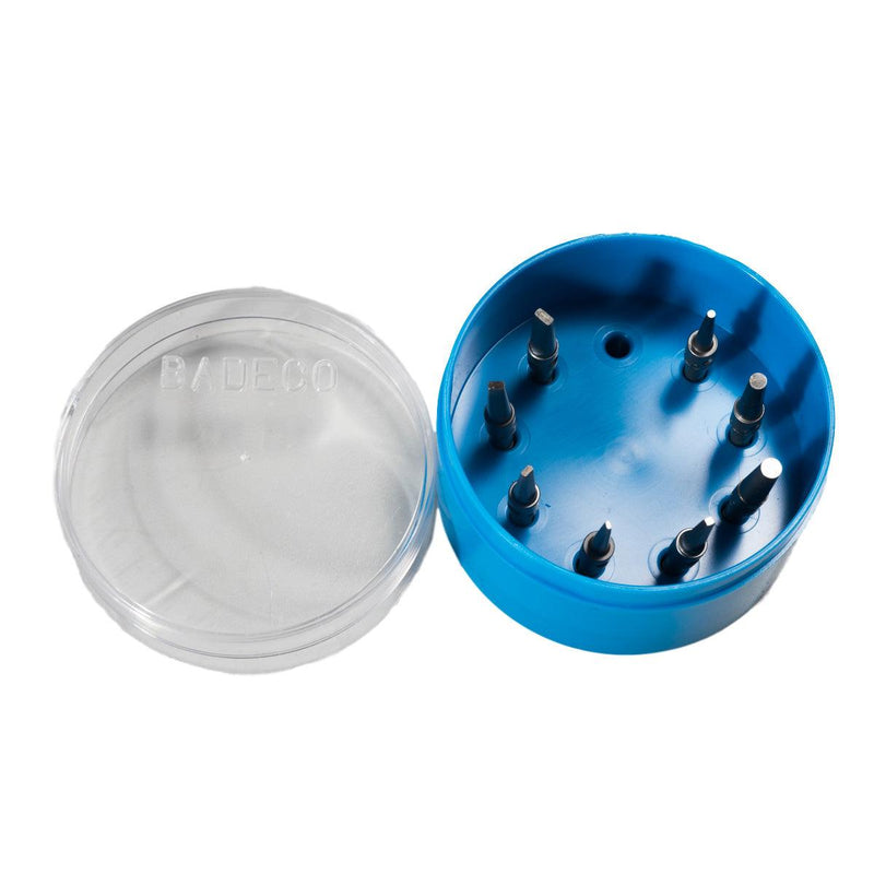 Badeco Tips for Hammer Handpieces - Kit of 9 Assorted in Plastic Box - Otto Frei