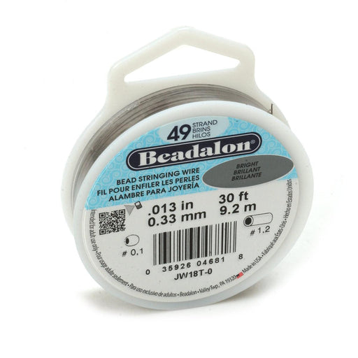 Beadalon 49 Professional Series Bead Stringing Wire - 30ft - Otto Frei