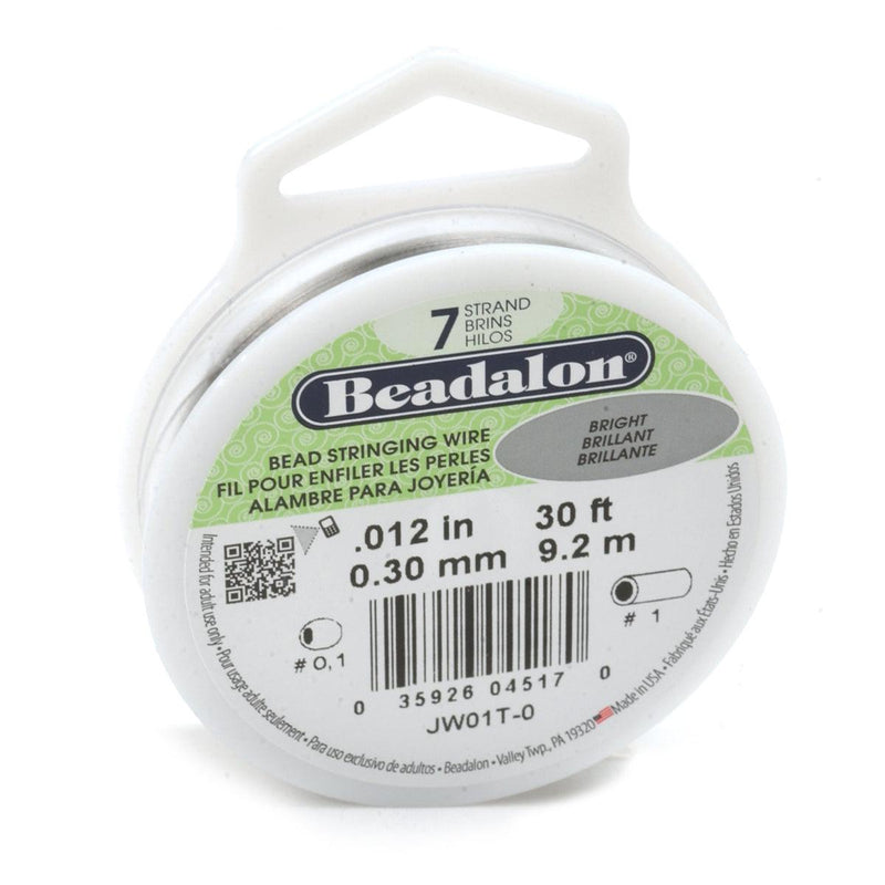 Beadalon 7 Craft Series Bead Stringing Wire - 30ft - Otto Frei