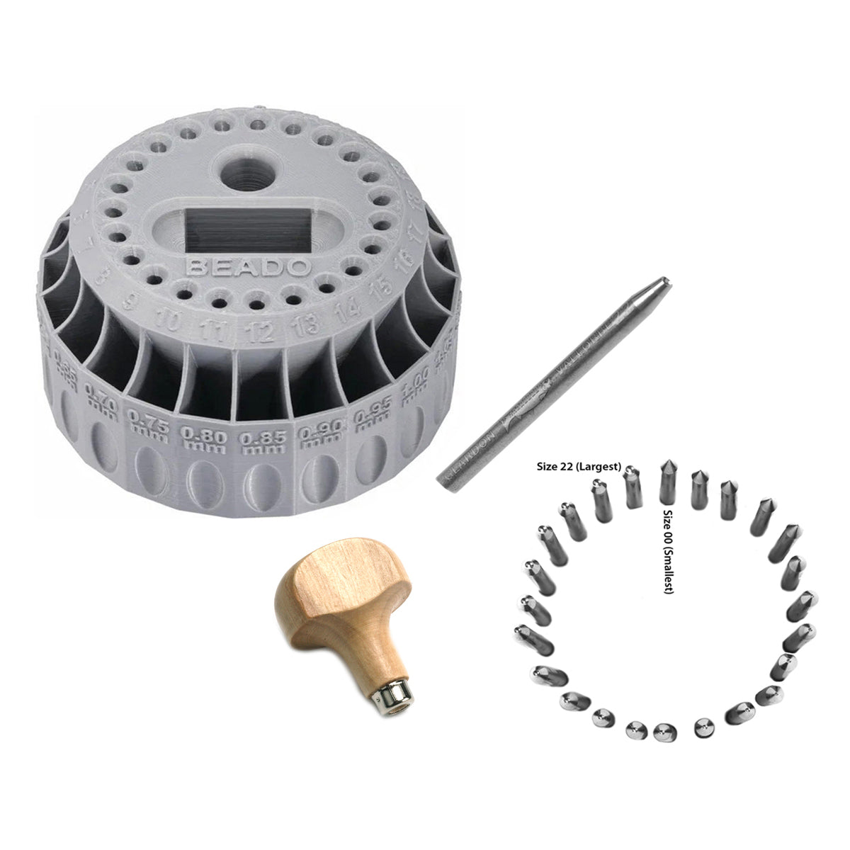 BEADO 23 Piece Beading Tool Kit with Swiss Vallorbe Tools: Otto Frei