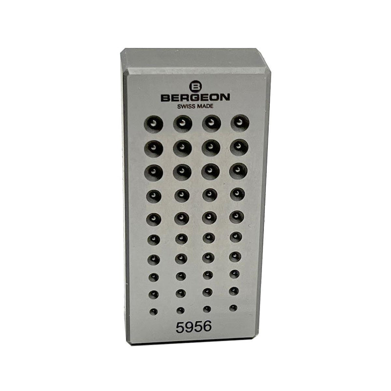 Bergeon 5956 Beading Block-Swiss Made-48 Beads-0.40mm to 1.00mm - Otto Frei