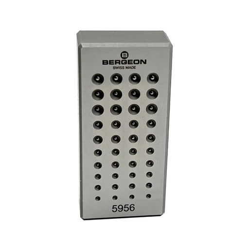 Bergeon 5956 Beading Block-Swiss Made-48 Beads-0.40mm to 1.00mm - Otto Frei