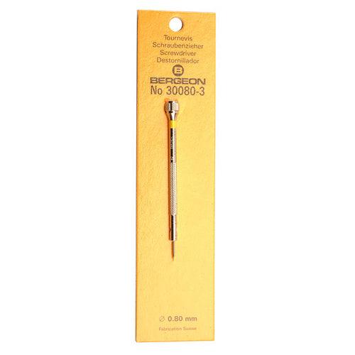 Bergeon Swiss Made Screwdriver  0.80mm Yellow Color - Otto Frei