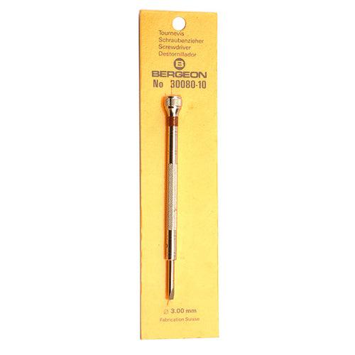 Bergeon Swiss Made Screwdriver  3.00mm Brown Color - Otto Frei
