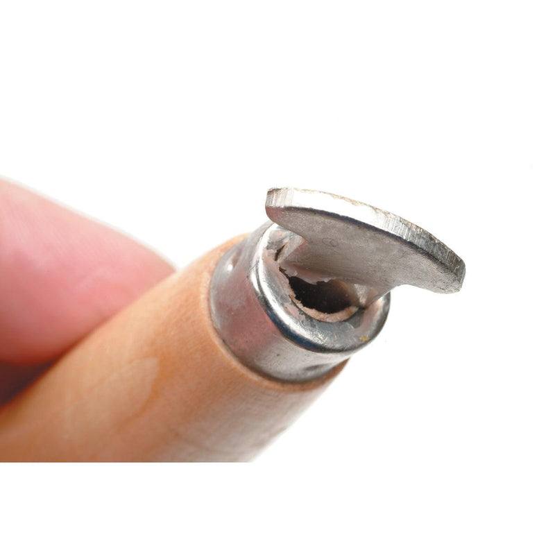 Bezel Roller On Wood Handle With Curved End - Otto Frei