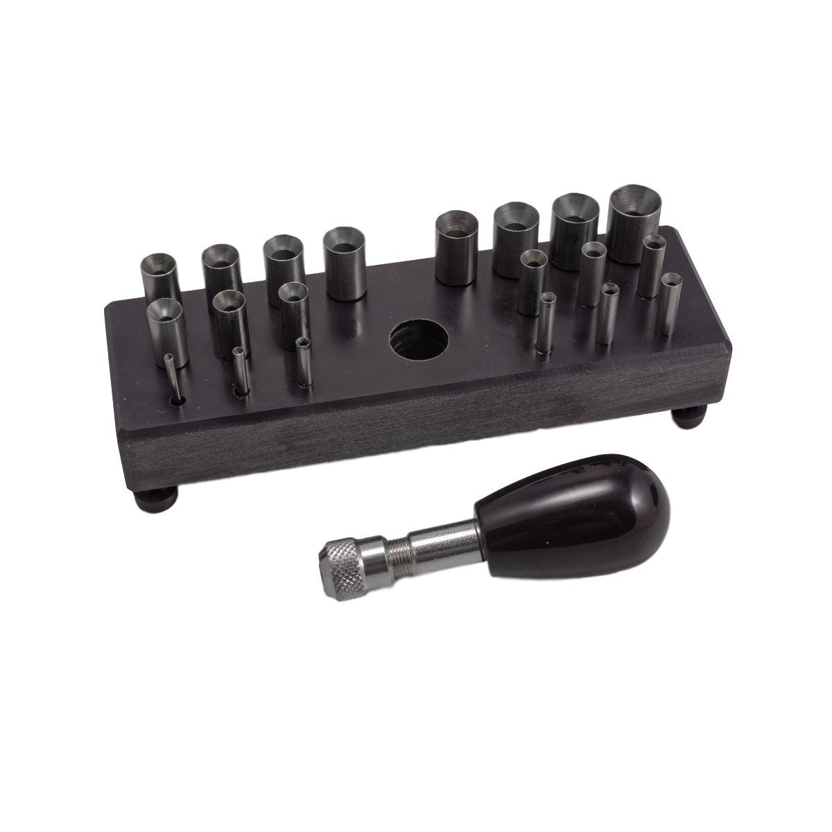 Italian Bezel Setting Tools Set of 20 with Wood Stand | Otto Frei