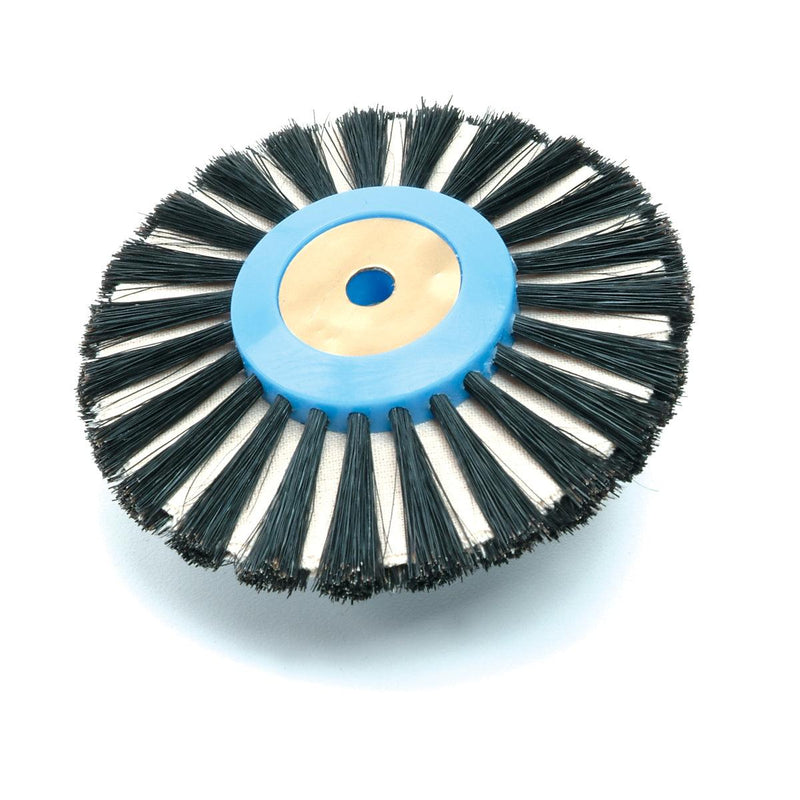 Black Bristle Brush 3-1/8" With Muslin Center On Plastic Hub - Otto Frei