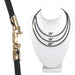 Black Rubber 2.00mm Necklace Cord with 14K Yellow Gold Clasp - Otto Frei