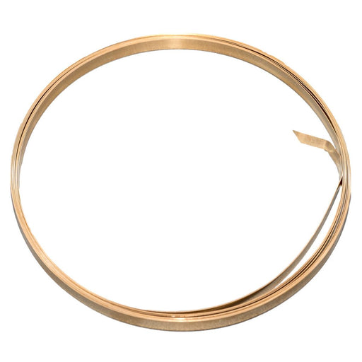 Brass 32 Gauge Bezel Wire 3/16" Wide by 10 Feet - Otto Frei