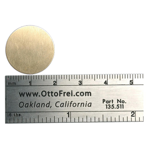Brass Shapes 24 Gauge Circle 3/4" Diameter Pack of 6 - Otto Frei