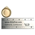 Brass Shapes 24 Gauge Framed Circle With Ring 17mm Diameter