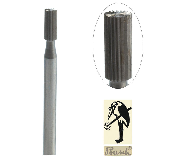 Busch Fig. 155 Cylinder Square Finishing Burs .90mm-2.30mm - Otto Frei