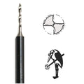 Busch Fig 203HSS High Speed Steel Twist Drills on 3/32" Shanks-0.50mm to 1.20mm - .50mm