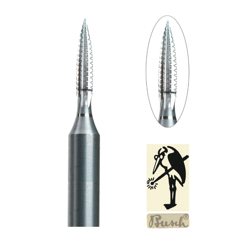 Busch Fig. 256 Krause Burs 1.00mm-1.20mm Packs of 6 - Otto Frei