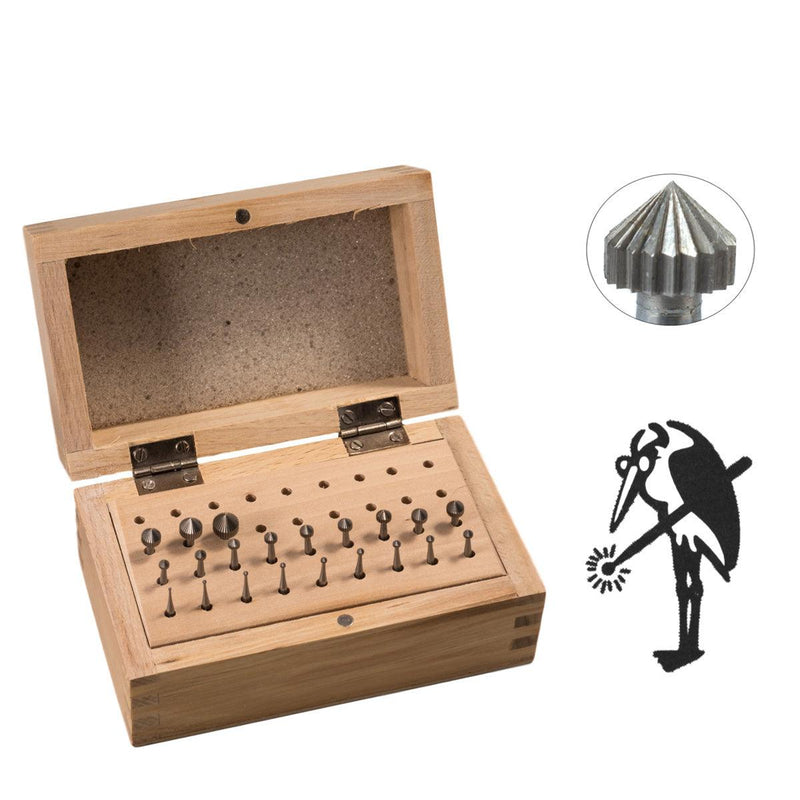 Busch Fig 413 Setting Bur Kit- Complete Kit of 21-1.00mm to 8.00mm - Otto Frei