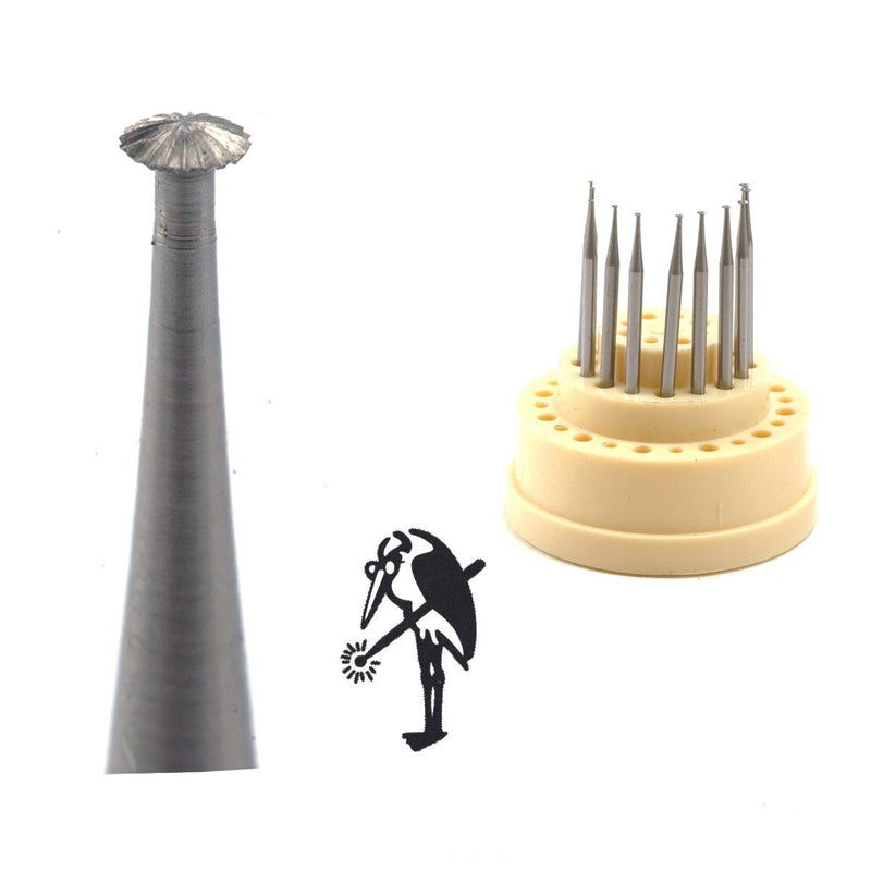 Busch Fig. 415 Knife Edge Bur Kit of 11 - 1.0mm - 2.0mm - Otto Frei