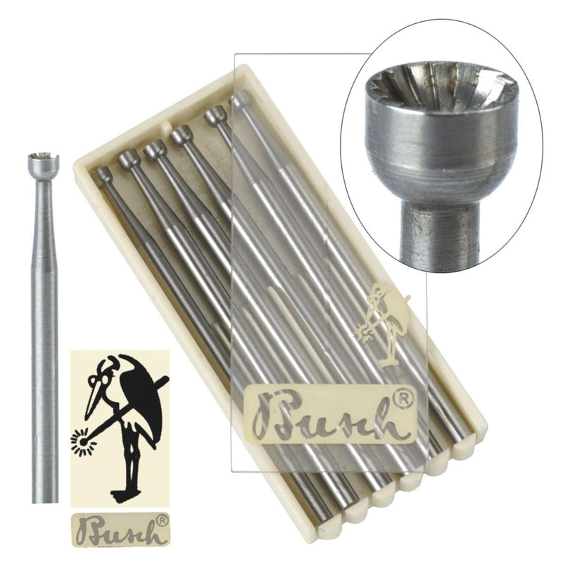 Busch Fig. 77B Cup Burs .90mm-3.10mm-6 Packs - Otto Frei