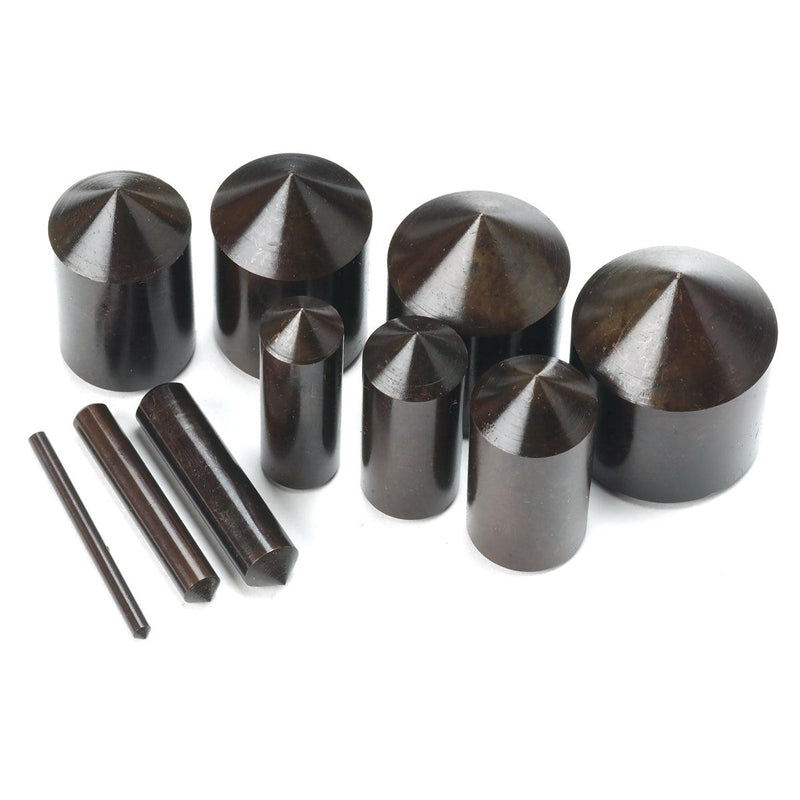 V-line Center Positioning Die Set of Ten-1/8" to 1-1/4" - Otto Frei