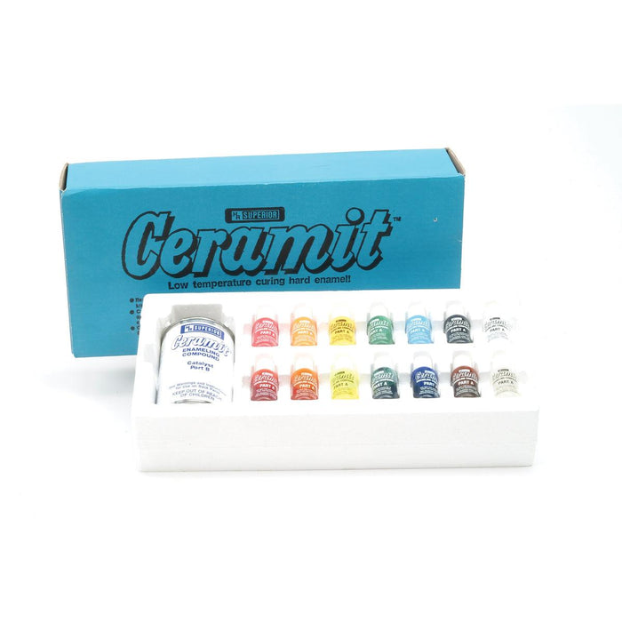 Ceramit Enamel Set 7 Opaque And 7 Transparent Colors - Otto Frei