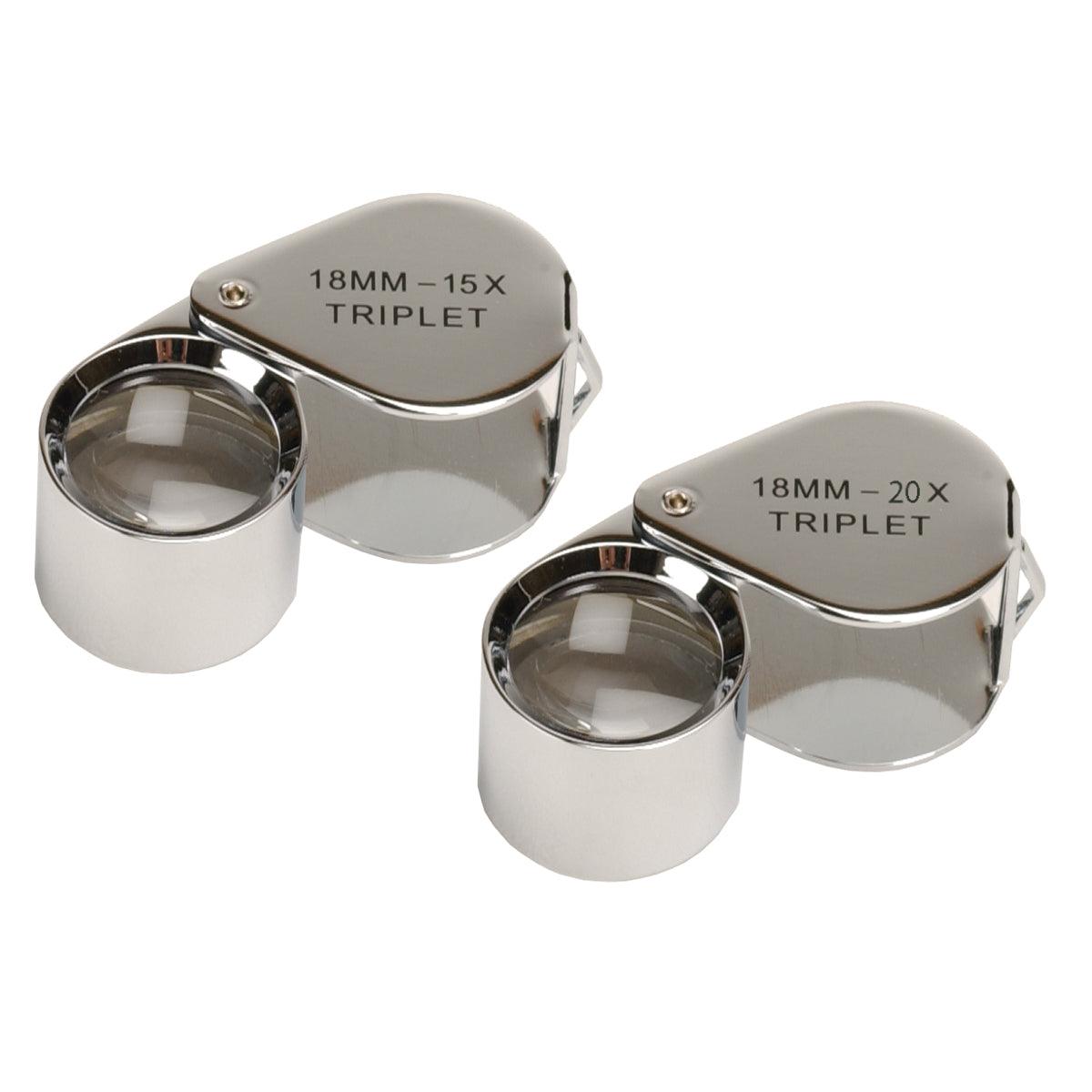 Chrome 18mm Triplet Loupes 15X & 20X | Otto Frei