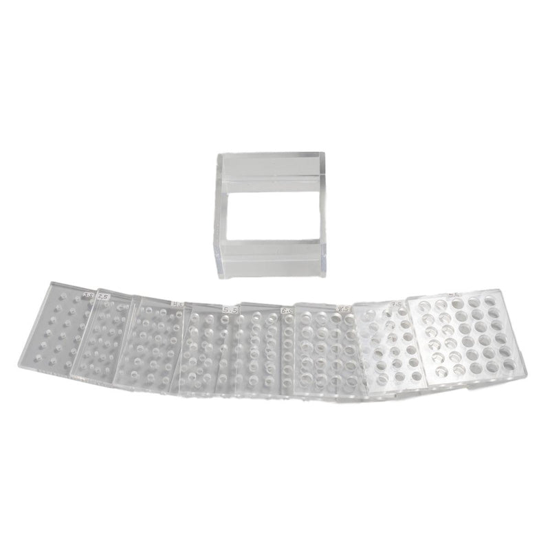 Pearl Sorting Bead & Pearl Sorting Sieves Set of 8 | 2.5–9.5mm — Otto Frei