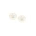 Closeout Cultured Freshwater 10mm x 10.5mm Pearl White Button Matched Pair - Otto Frei
