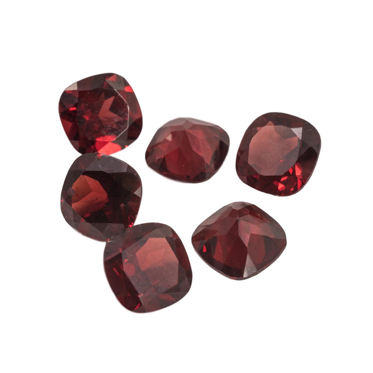 10x10mm Cushion Faceted Genuine Garnet AAA | Otto Frei