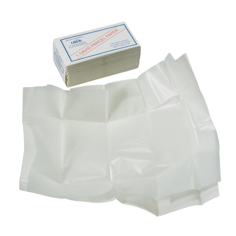 Closeout I. David Belgium White/White Diamond Papers-Packs of 25 - Otto Frei