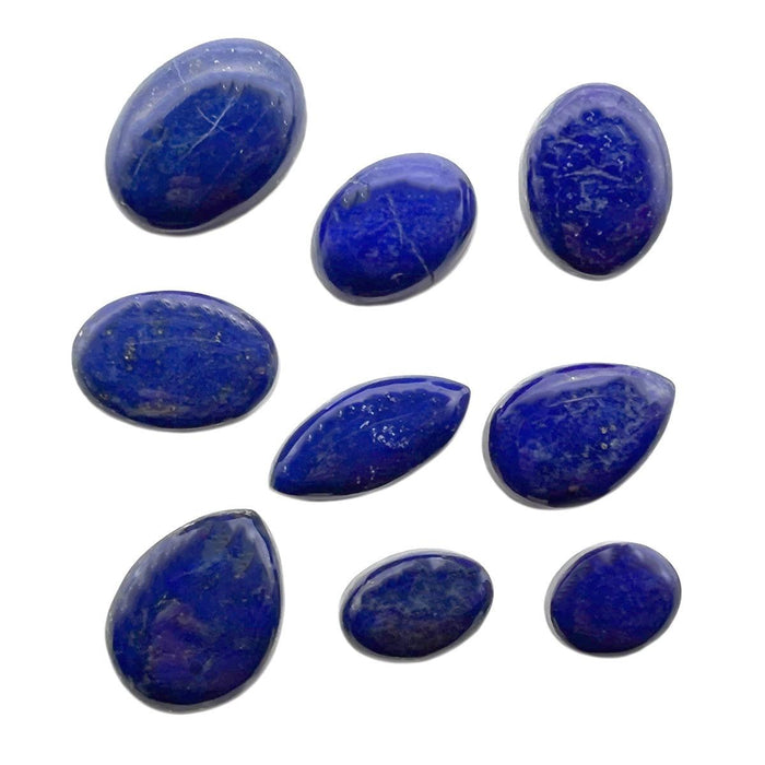 Closeout Lapis Lazuli 8-12 Piece Bulk 100Ct Cabochons - Otto Frei